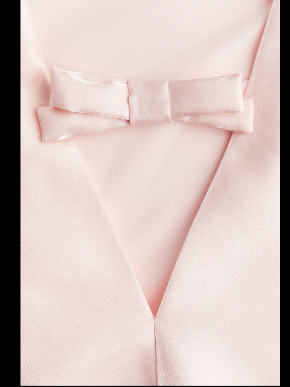 H&M Blush Pink Bow Mini Dress NWT - Picture 2 of 5